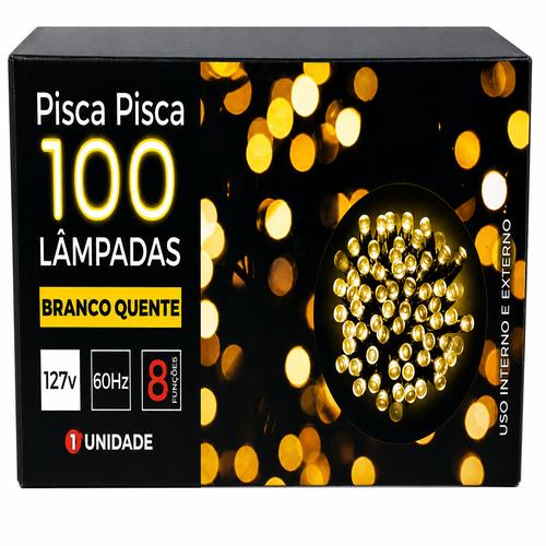 PISCA-PISCA 100LAMP.110V LED BRC.QUEN.9M