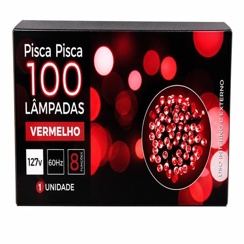 PISCA-PISCA 100LAMP.220V LED VM FIO TRAN
