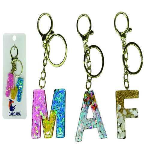 CHAVEIRO DE METAL ACETINADO 2504266 C/24