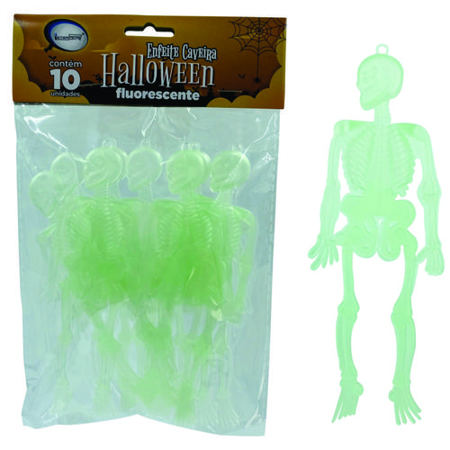 ENFEITE CAVEIRA FLUORESCENTE HF74212