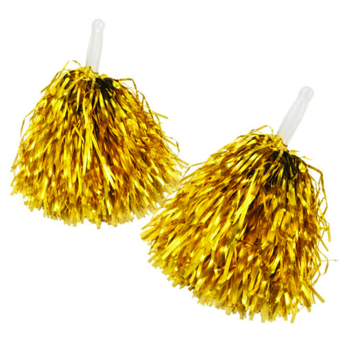 POM POM  METALIZADO DOURADO C/12
