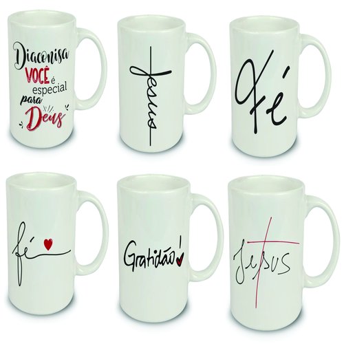 CANECA CERAMICA EVANGELICO SEM CAIXA 297