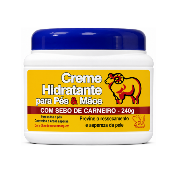 CREME PES E MAOS SEBO DE CARNEIRO 240G S