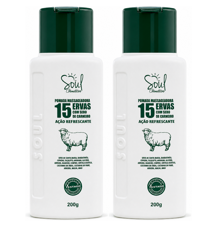 GEL MASSAGEADOR 15 ERVAS 200G SOUL