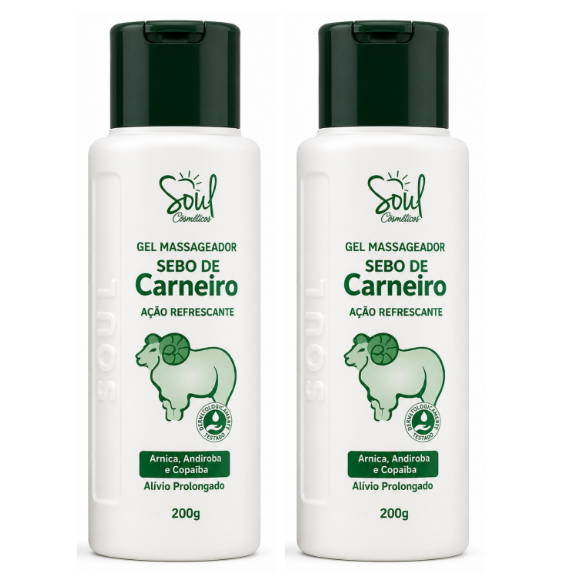 GEL MASSAGEADOR SEBO DE CARNEIRO 200G SO