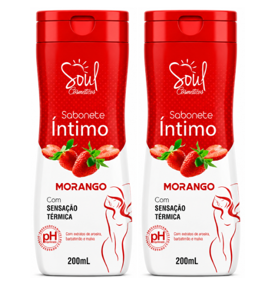 SABONETE INTIMO MORANGO 200ML